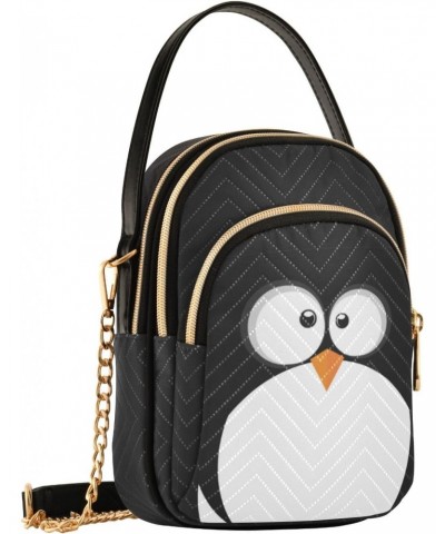 Crossbody Bag for Women, Cute Penguin Phone Purse Detachable Chain Bag Shoulder Handbag Wallet $9.84 Crossbody Bags