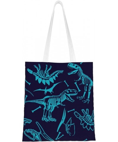 Dinosaurs Single Shoulder Fashion Canvas Tote Shopping Bags Handbags For Men And Women Dinosaurs10 $11.92 Totes