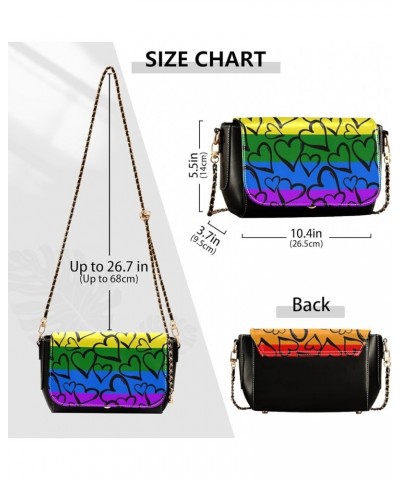 Crossbody Bags For Women Shoulder Bag Leather Handbags Flap With Chain Strap Clutch Satchel Ladies Evening Bag Color 11 $20.0...