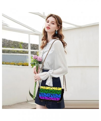 Crossbody Bags For Women Shoulder Bag Leather Handbags Flap With Chain Strap Clutch Satchel Ladies Evening Bag Color 11 $20.0...