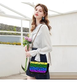 Crossbody Bags For Women Shoulder Bag Leather Handbags Flap With Chain Strap Clutch Satchel Ladies Evening Bag Color 11 $20.0...