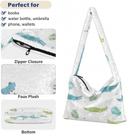 Women Boho Handbag Alligator Summer Leaf Underarm Bag Tote Bag Shoulder Bag Crossbody Bag Fluffy Cell Phone Purse Patriot Lad...