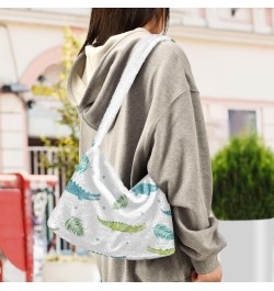 Women Boho Handbag Alligator Summer Leaf Underarm Bag Tote Bag Shoulder Bag Crossbody Bag Fluffy Cell Phone Purse Patriot Lad...