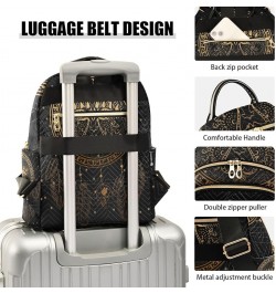 Small Backpack for Women Travel Bag Gold Ethnic Sun Dreamcatcher Daypack Purse Fashion Shoulder Bag Rucksack Medium B924 $13....