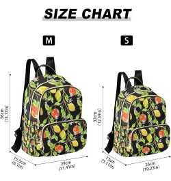 Women Backpack Avocado Flower Pineapple Gold Gorgeous Watercolor Lemon Orange Anti-Theft Travel Backpack with Luggage Belt Li...