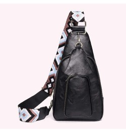 Crossbody Bag PU Leather Women Msenr Bags Fashion Simple Casl Portable Multipurpose Guitar Strap for Sport Black $14.37 Shoul...