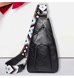 Crossbody Bag PU Leather Women Msenr Bags Fashion Simple Casl Portable Multipurpose Guitar Strap for Sport Black $14.37 Shoul...