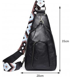 Crossbody Bag PU Leather Women Msenr Bags Fashion Simple Casl Portable Multipurpose Guitar Strap for Sport Black $14.37 Shoul...