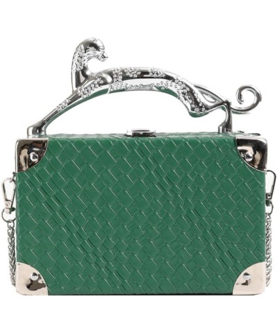 Crossbody Bag Korean Style Fashion Retro Small Fragrant Rhombus Box Bag Chain Shoulder Bag Handbag For Women Green $15.46 Sho...