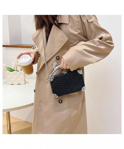 Crossbody Bag Korean Style Fashion Retro Small Fragrant Rhombus Box Bag Chain Shoulder Bag Handbag For Women Green $15.46 Sho...