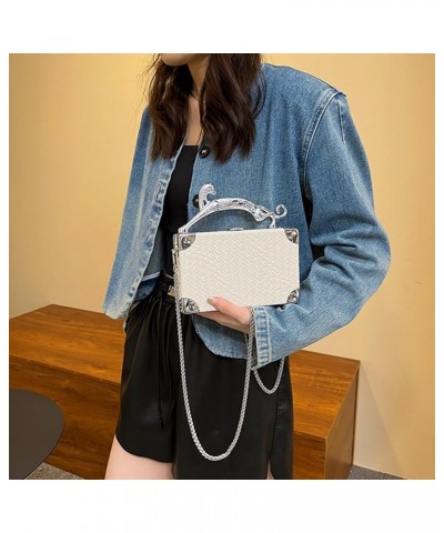 Crossbody Bag Korean Style Fashion Retro Small Fragrant Rhombus Box Bag Chain Shoulder Bag Handbag For Women Green $15.46 Sho...