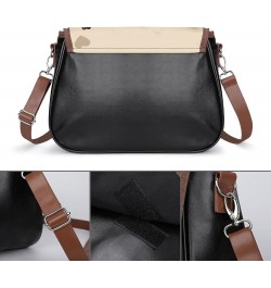 Leather Hobo Bags Women's Crossbody Shoulder Bag Classic City Top Handle Satchels Black Face Funy Color4 $27.99 Hobo Bags