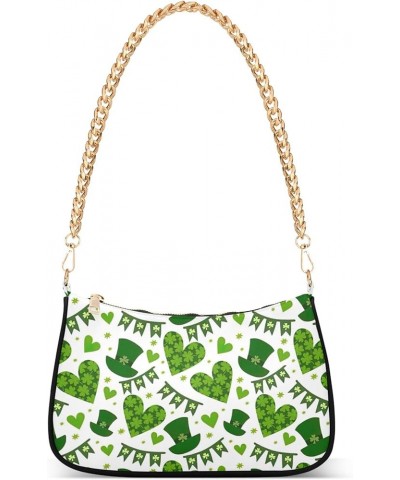 Christmas Gonme Cane Phone Purse Small Hobo Purse Women's Vintage Handbags Shoulder Handbag Clover St Patrick Shamrock $15.59...