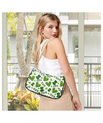 Christmas Gonme Cane Phone Purse Small Hobo Purse Women's Vintage Handbags Shoulder Handbag Clover St Patrick Shamrock $15.59...