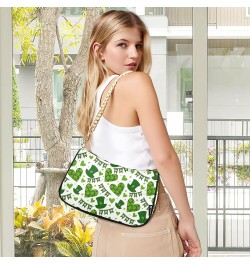 Christmas Gonme Cane Phone Purse Small Hobo Purse Women's Vintage Handbags Shoulder Handbag Clover St Patrick Shamrock $15.59...