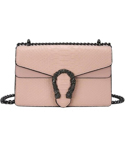 Shoulder Messenger Bag New European and American Underarm Small Square Bag Chain Women's Bag Fenhongse $21.16 Shoulder Bags