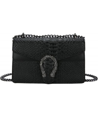 Shoulder Messenger Bag New European and American Underarm Small Square Bag Chain Women's Bag Fenhongse $21.16 Shoulder Bags