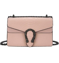 Shoulder Messenger Bag New European and American Underarm Small Square Bag Chain Women's Bag Fenhongse $21.16 Shoulder Bags