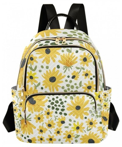 Yellow Sunflowers Backpack Purse for Women Anti Theft Backpack Small Travel Backpack Shoulder Bag Mini(10.23'' x 5.11'' x 12....