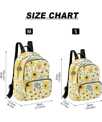 Yellow Sunflowers Backpack Purse for Women Anti Theft Backpack Small Travel Backpack Shoulder Bag Mini(10.23'' x 5.11'' x 12....