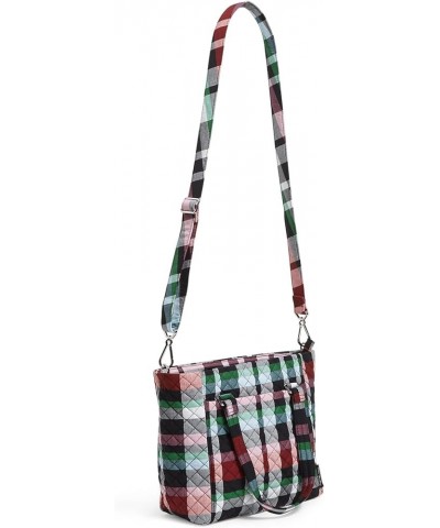 Women's Cotton Multi-Strap Shoulder Satchel Purse Ribbons Plaid - Recycled Cotton $37.08 Satchels