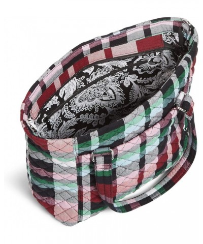 Women's Cotton Multi-Strap Shoulder Satchel Purse Ribbons Plaid - Recycled Cotton $37.08 Satchels