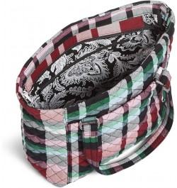 Women's Cotton Multi-Strap Shoulder Satchel Purse Ribbons Plaid - Recycled Cotton $37.08 Satchels