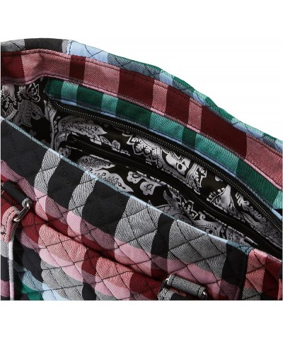 Women's Cotton Multi-Strap Shoulder Satchel Purse Ribbons Plaid - Recycled Cotton $37.08 Satchels