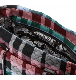 Women's Cotton Multi-Strap Shoulder Satchel Purse Ribbons Plaid - Recycled Cotton $37.08 Satchels