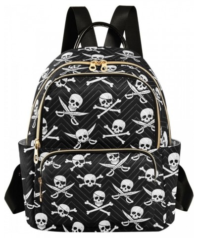 Pirate Skull Backpack Purse for Women Fashion Travel Bag Ladies Shoulder Bags for Lady Women Holiday Gifts,M Small $20.99 Bac...