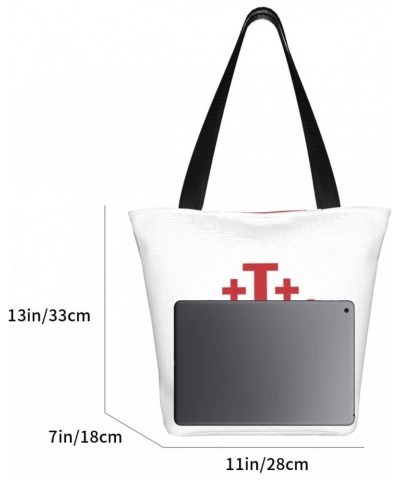 Jerusalem Catholic Cross Women'S Casual One Shoulder Carry Shopping Bag Large Capacity Working Storage Handbag $16.50 Shoulde...