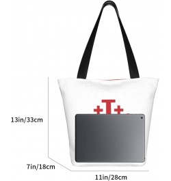 Jerusalem Catholic Cross Women'S Casual One Shoulder Carry Shopping Bag Large Capacity Working Storage Handbag $16.50 Shoulde...