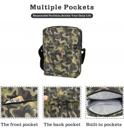 Crossbody Phone Camouflage Stars Pattern Small Messenger Shoulder Bag Cash Handbag Wallet Purse(236na5b) $8.80 Crossbody Bags