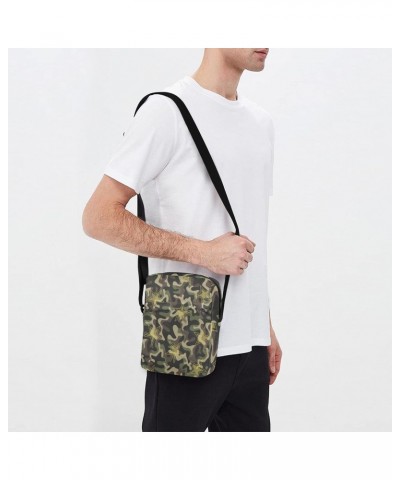 Crossbody Phone Camouflage Stars Pattern Small Messenger Shoulder Bag Cash Handbag Wallet Purse(236na5b) $8.80 Crossbody Bags