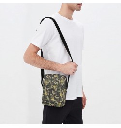 Crossbody Phone Camouflage Stars Pattern Small Messenger Shoulder Bag Cash Handbag Wallet Purse(236na5b) $8.80 Crossbody Bags