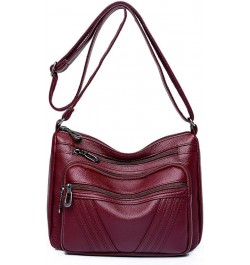 Shoulder bag and soft leather cross-body bag Section 1: Red $33.62 Totes