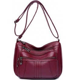 Shoulder bag and soft leather cross-body bag Section 1: Red $33.62 Totes