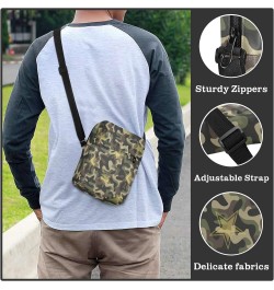 Crossbody Phone Camouflage Stars Pattern Small Messenger Shoulder Bag Cash Handbag Wallet Purse(236na5b) $8.80 Crossbody Bags