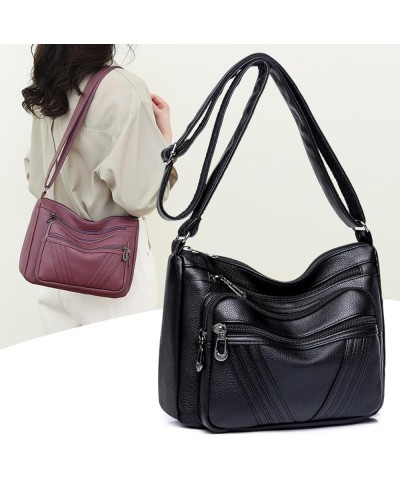 Shoulder bag and soft leather cross-body bag Section 1: Red $33.62 Totes