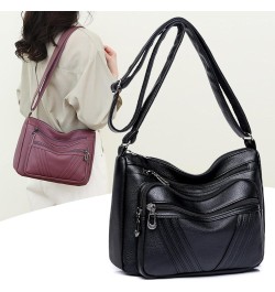 Shoulder bag and soft leather cross-body bag Section 1: Red $33.62 Totes