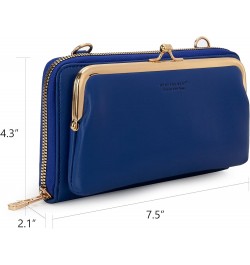 Small Crossbody Cell Phone Purse for Women RFID Blocking Cellphone Wallet Wallet Blue $8.84 Crossbody Bags