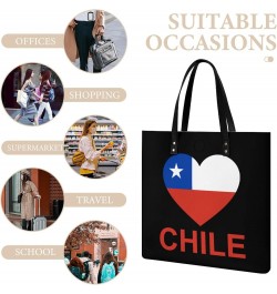 Love Chile Tote Bag PU Leather Handbag Fashion Sling Bag Shoulder Purse Top Handle Handbags for Women $16.20 Totes