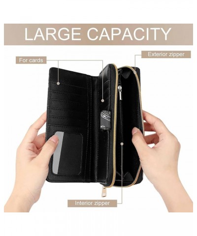 Chess Piece and Board Womens Wallet Leather Card Holder Purse RFID Blocking Bifold Clutch Handbag with Zipper Pocket $19.32 W...