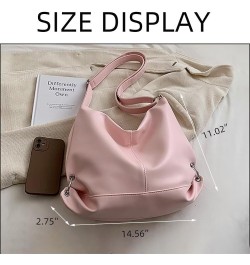 Leather Hobo Bag for Women Shoulder Handbag Designer Tote Purse Crossbody Bag Casual Work Bag Roomy Travel Purse Purple $16.2...