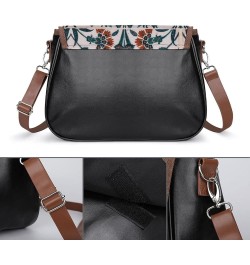 Fashion Crossbody Bags Women's Shoulder Bags Classic City Leather Satchels Hobo Bags Number Doodle Color8 $29.49 Hobo Bags