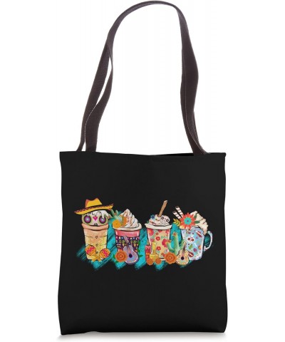 Sugar Skull Bebidas Mexican Dead Day of Dia De Los Muertos Tote Bag $16.80 Totes