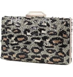 Women's Evening Handbags Evening Clutch Women's Evening Bag, Leopard Print Style Messenger Party Wedding Bag Gold $27.36 Even...