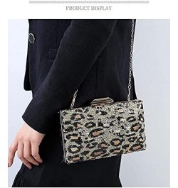 Women's Evening Handbags Evening Clutch Women's Evening Bag, Leopard Print Style Messenger Party Wedding Bag Gold $27.36 Even...