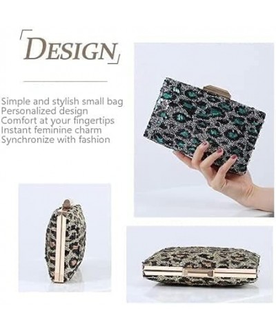 Women's Evening Handbags Evening Clutch Women's Evening Bag, Leopard Print Style Messenger Party Wedding Bag Gold $27.36 Even...