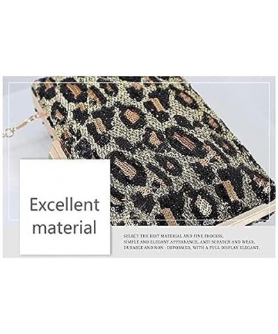 Women's Evening Handbags Evening Clutch Women's Evening Bag, Leopard Print Style Messenger Party Wedding Bag Gold $27.36 Even...